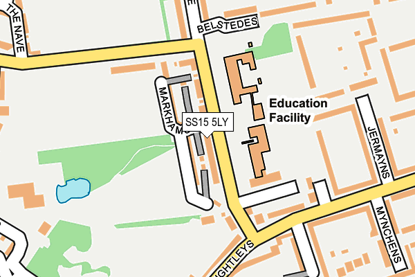 SS15 5LY map - OS OpenMap – Local (Ordnance Survey) SS15 5LY map - OS OpenMap – Local (Ordnance Survey)