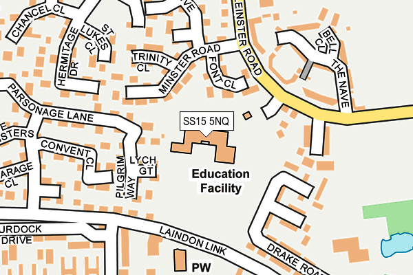 SS15 5NQ map - OS OpenMap – Local (Ordnance Survey) SS15 5NQ map - OS OpenMap – Local (Ordnance Survey)