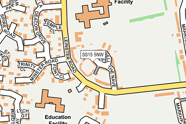 SS15 5NW map - OS OpenMap – Local (Ordnance Survey)