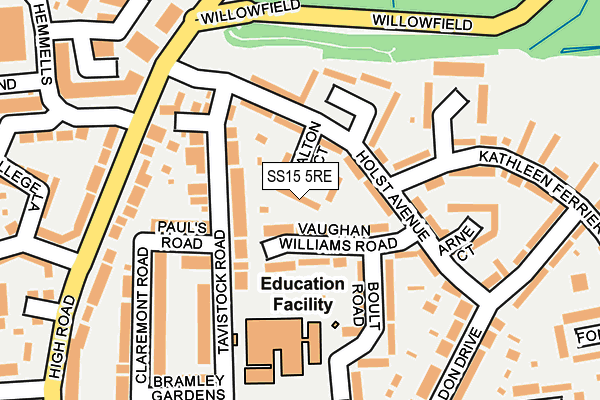 SS15 5RE map - OS OpenMap – Local (Ordnance Survey) SS15 5RE map - OS OpenMap – Local (Ordnance Survey)