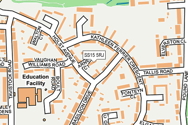 SS15 5RJ map - OS OpenMap – Local (Ordnance Survey) SS15 5RJ map - OS OpenMap – Local (Ordnance Survey)