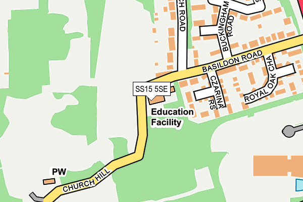 SS15 5SE map - OS OpenMap – Local (Ordnance Survey) SS15 5SE map - OS OpenMap – Local (Ordnance Survey)