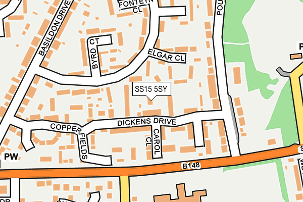 SS15 5SY map - OS OpenMap – Local (Ordnance Survey) SS15 5SY map - OS OpenMap – Local (Ordnance Survey)