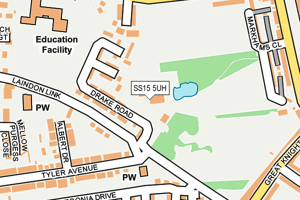 SS15 5UH map - OS OpenMap – Local (Ordnance Survey) SS15 5UH map - OS OpenMap – Local (Ordnance Survey)