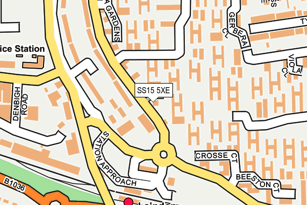 SS15 5XE map - OS OpenMap – Local (Ordnance Survey) SS15 5XE map - OS OpenMap – Local (Ordnance Survey)