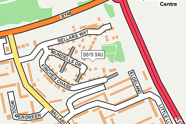 SS15 5XU map - OS OpenMap – Local (Ordnance Survey) SS15 5XU map - OS OpenMap – Local (Ordnance Survey)