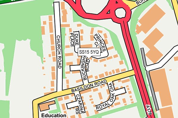 SS15 5YQ map - OS OpenMap – Local (Ordnance Survey) SS15 5YQ map - OS OpenMap – Local (Ordnance Survey)