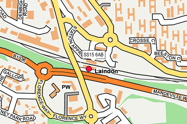 SS15 6AB map - OS OpenMap – Local (Ordnance Survey) SS15 6AB map - OS OpenMap – Local (Ordnance Survey)
