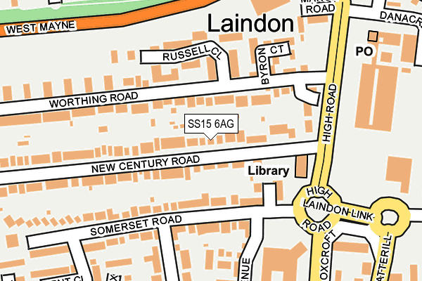 SS15 6AG map - OS OpenMap – Local (Ordnance Survey) SS15 6AG map - OS OpenMap – Local (Ordnance Survey)
