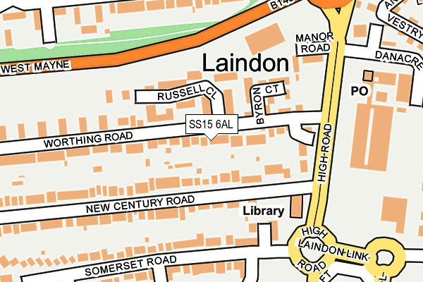 SS15 6AL map - OS OpenMap – Local (Ordnance Survey) SS15 6AL map - OS OpenMap – Local (Ordnance Survey)