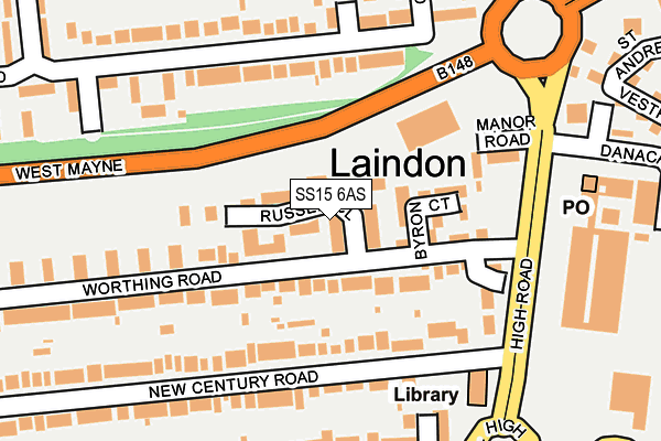 SS15 6AS map - OS OpenMap – Local (Ordnance Survey) SS15 6AS map - OS OpenMap – Local (Ordnance Survey)
