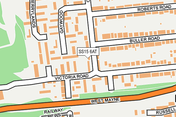 SS15 6AT map - OS OpenMap – Local (Ordnance Survey) SS15 6AT map - OS OpenMap – Local (Ordnance Survey)