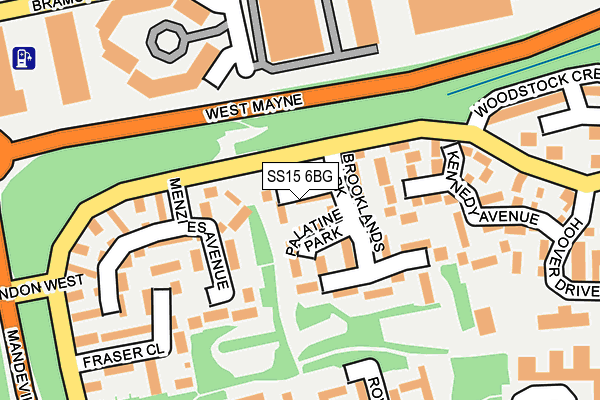 SS15 6BG map - OS OpenMap – Local (Ordnance Survey) SS15 6BG map - OS OpenMap – Local (Ordnance Survey)