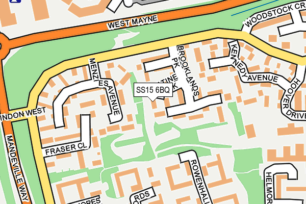 SS15 6BQ map - OS OpenMap – Local (Ordnance Survey) SS15 6BQ map - OS OpenMap – Local (Ordnance Survey)