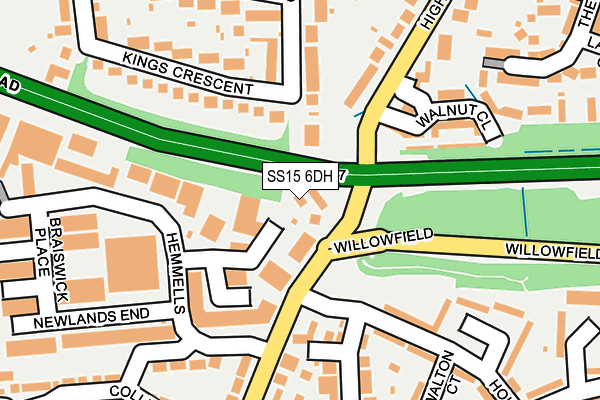 SS15 6DH map - OS OpenMap – Local (Ordnance Survey) SS15 6DH map - OS OpenMap – Local (Ordnance Survey)