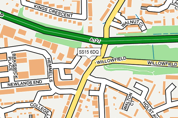 SS15 6DQ map - OS OpenMap – Local (Ordnance Survey) SS15 6DQ map - OS OpenMap – Local (Ordnance Survey)