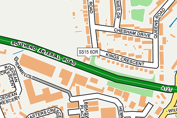 SS15 6DR map - OS OpenMap – Local (Ordnance Survey) SS15 6DR map - OS OpenMap – Local (Ordnance Survey)