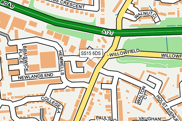 SS15 6DS map - OS OpenMap – Local (Ordnance Survey) SS15 6DS map - OS OpenMap – Local (Ordnance Survey)