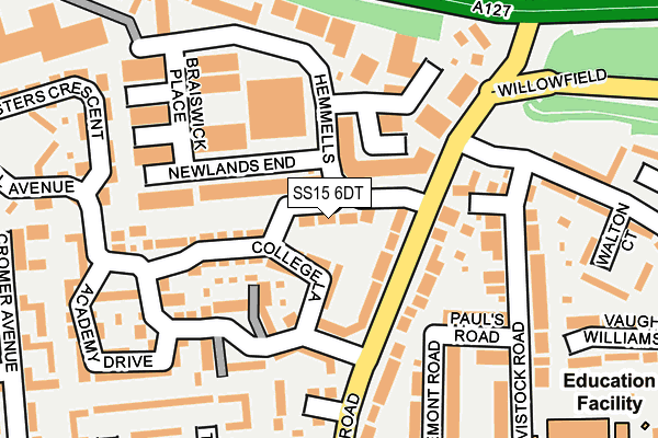 SS15 6DT map - OS OpenMap – Local (Ordnance Survey) SS15 6DT map - OS OpenMap – Local (Ordnance Survey)