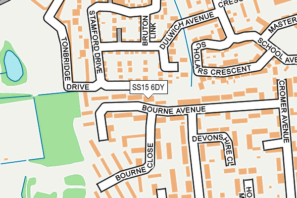 SS15 6DY map - OS OpenMap – Local (Ordnance Survey) SS15 6DY map - OS OpenMap – Local (Ordnance Survey)