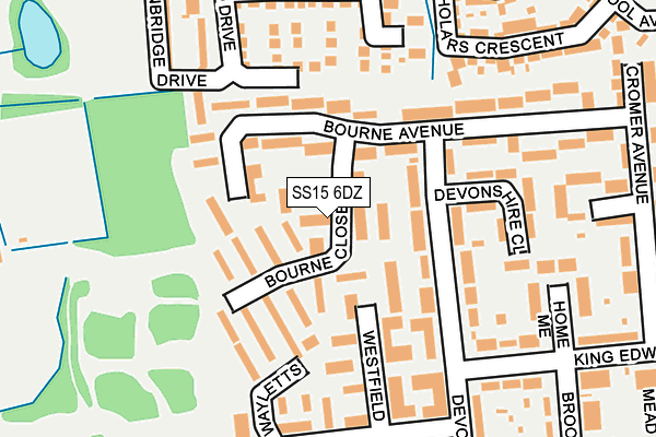 SS15 6DZ map - OS OpenMap – Local (Ordnance Survey) SS15 6DZ map - OS OpenMap – Local (Ordnance Survey)