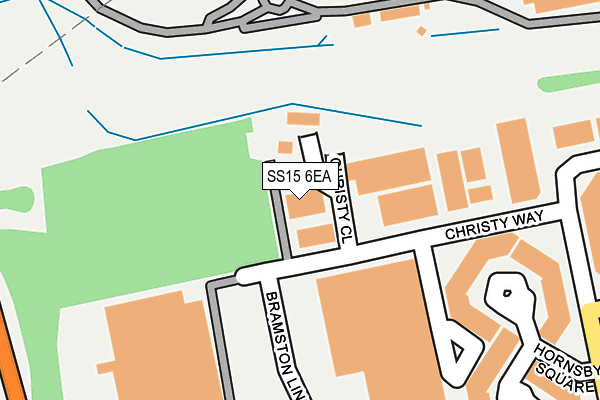 SS15 6EA map - OS OpenMap – Local (Ordnance Survey) SS15 6EA map - OS OpenMap – Local (Ordnance Survey)