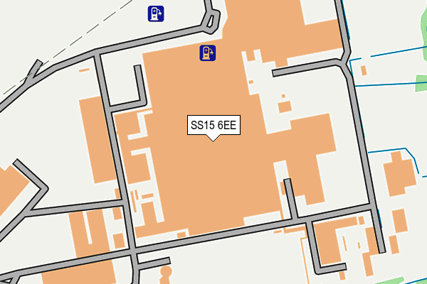 SS15 6EE map - OS OpenMap – Local (Ordnance Survey) SS15 6EE map - OS OpenMap – Local (Ordnance Survey)
