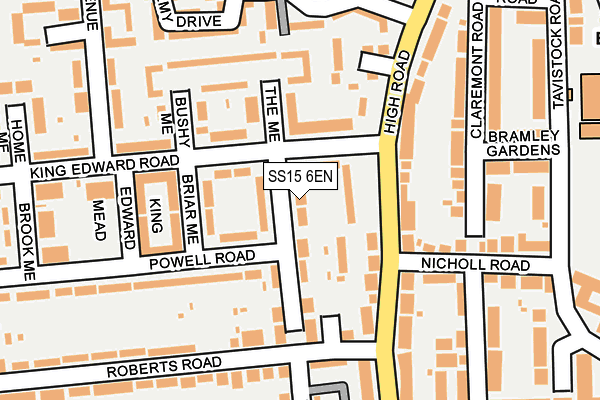 SS15 6EN map - OS OpenMap – Local (Ordnance Survey) SS15 6EN map - OS OpenMap – Local (Ordnance Survey)