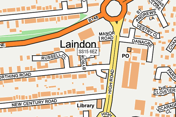 SS15 6EZ map - OS OpenMap – Local (Ordnance Survey) SS15 6EZ map - OS OpenMap – Local (Ordnance Survey)
