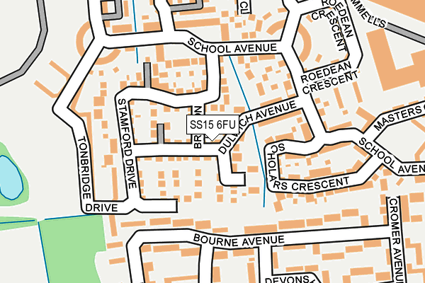 SS15 6FU map - OS OpenMap – Local (Ordnance Survey) SS15 6FU map - OS OpenMap – Local (Ordnance Survey)