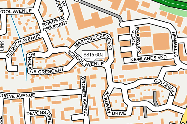SS15 6GJ map - OS OpenMap – Local (Ordnance Survey) SS15 6GJ map - OS OpenMap – Local (Ordnance Survey)