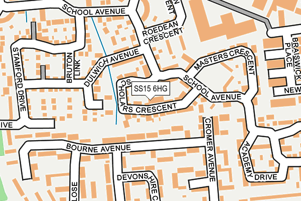 SS15 6HG map - OS OpenMap – Local (Ordnance Survey) SS15 6HG map - OS OpenMap – Local (Ordnance Survey)