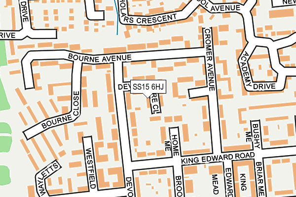 SS15 6HJ map - OS OpenMap – Local (Ordnance Survey)
