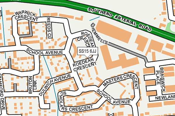 SS15 6JJ map - OS OpenMap – Local (Ordnance Survey) SS15 6JJ map - OS OpenMap – Local (Ordnance Survey)