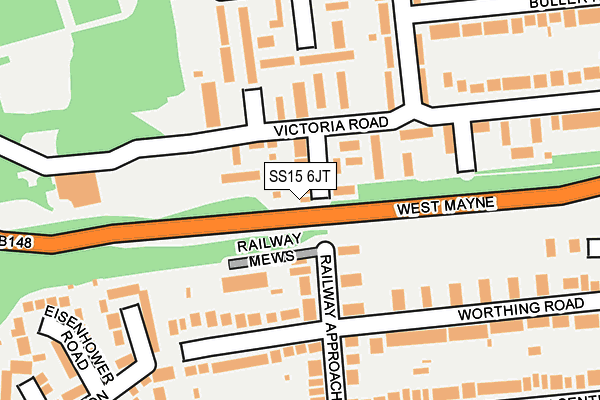 SS15 6JT map - OS OpenMap – Local (Ordnance Survey) SS15 6JT map - OS OpenMap – Local (Ordnance Survey)