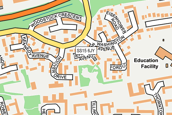 SS15 6JY map - OS OpenMap – Local (Ordnance Survey) SS15 6JY map - OS OpenMap – Local (Ordnance Survey)