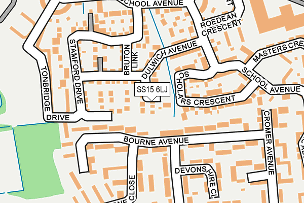 SS15 6LJ map - OS OpenMap – Local (Ordnance Survey) SS15 6LJ map - OS OpenMap – Local (Ordnance Survey)