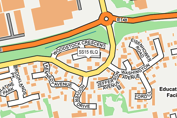 SS15 6LQ map - OS OpenMap – Local (Ordnance Survey) SS15 6LQ map - OS OpenMap – Local (Ordnance Survey)