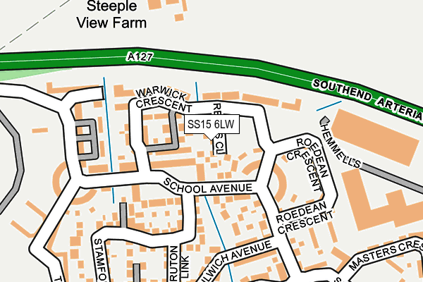 SS15 6LW map - OS OpenMap – Local (Ordnance Survey) SS15 6LW map - OS OpenMap – Local (Ordnance Survey)