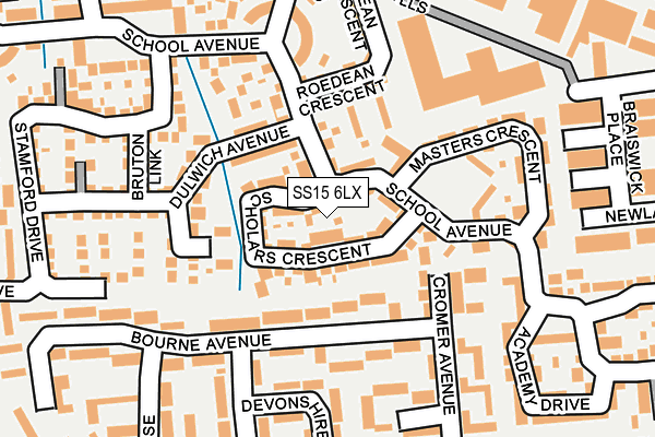 SS15 6LX map - OS OpenMap – Local (Ordnance Survey) SS15 6LX map - OS OpenMap – Local (Ordnance Survey)