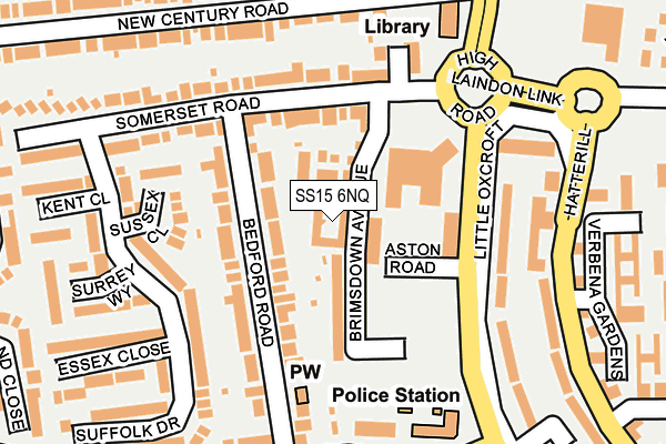 SS15 6NQ map - OS OpenMap – Local (Ordnance Survey) SS15 6NQ map - OS OpenMap – Local (Ordnance Survey)