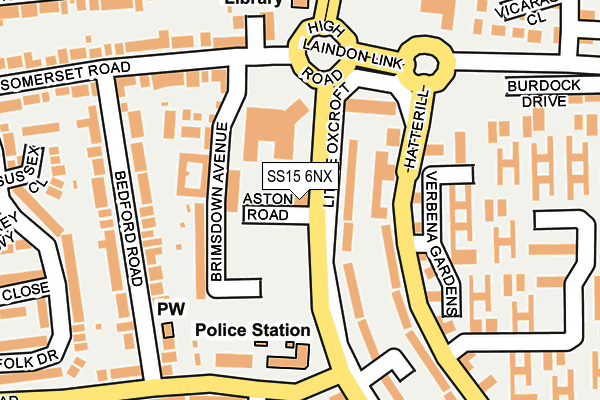 SS15 6NX map - OS OpenMap – Local (Ordnance Survey) SS15 6NX map - OS OpenMap – Local (Ordnance Survey)