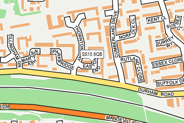 SS15 6QB map - OS OpenMap – Local (Ordnance Survey) SS15 6QB map - OS OpenMap – Local (Ordnance Survey)