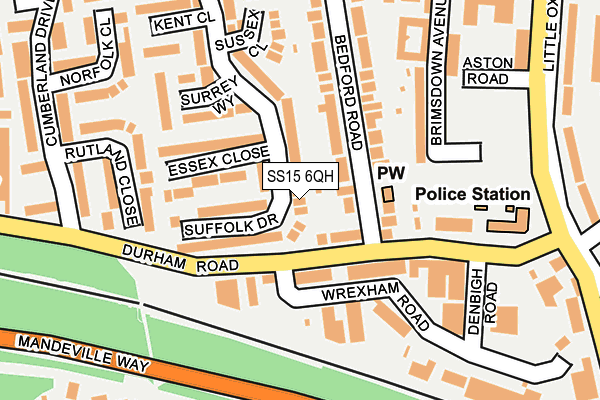 SS15 6QH map - OS OpenMap – Local (Ordnance Survey) SS15 6QH map - OS OpenMap – Local (Ordnance Survey)
