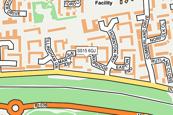 SS15 6QJ map - OS OpenMap – Local (Ordnance Survey) SS15 6QJ map - OS OpenMap – Local (Ordnance Survey)