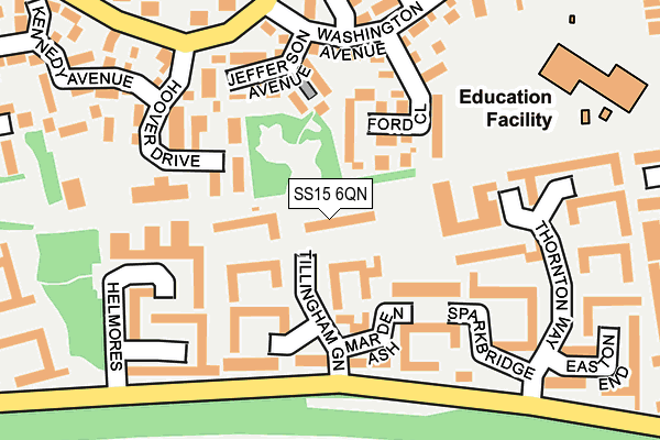SS15 6QN map - OS OpenMap – Local (Ordnance Survey) SS15 6QN map - OS OpenMap – Local (Ordnance Survey)