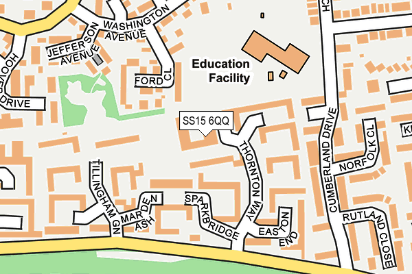 SS15 6QQ map - OS OpenMap – Local (Ordnance Survey) SS15 6QQ map - OS OpenMap – Local (Ordnance Survey)