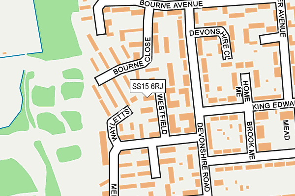 SS15 6RJ map - OS OpenMap – Local (Ordnance Survey) SS15 6RJ map - OS OpenMap – Local (Ordnance Survey)