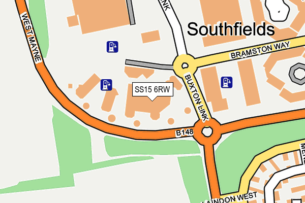 SS15 6RW map - OS OpenMap – Local (Ordnance Survey) SS15 6RW map - OS OpenMap – Local (Ordnance Survey)