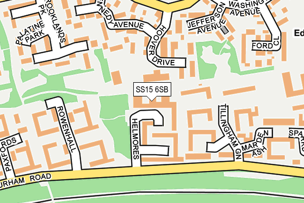 SS15 6SB map - OS OpenMap – Local (Ordnance Survey) SS15 6SB map - OS OpenMap – Local (Ordnance Survey)
